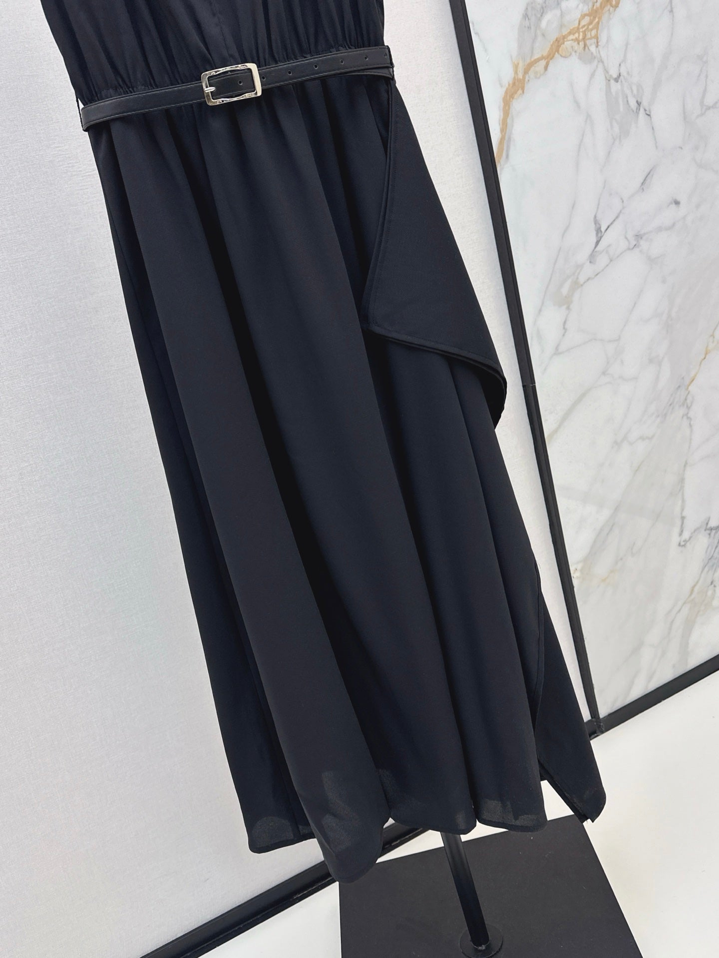 MaxM* 25ss long belted dress