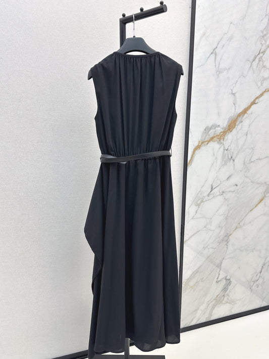 MaxM* 25ss long belted dress