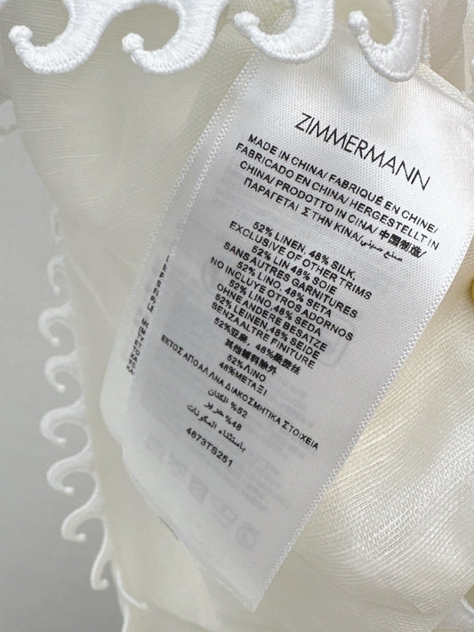 Zim* 25ss embroidered waterfall top