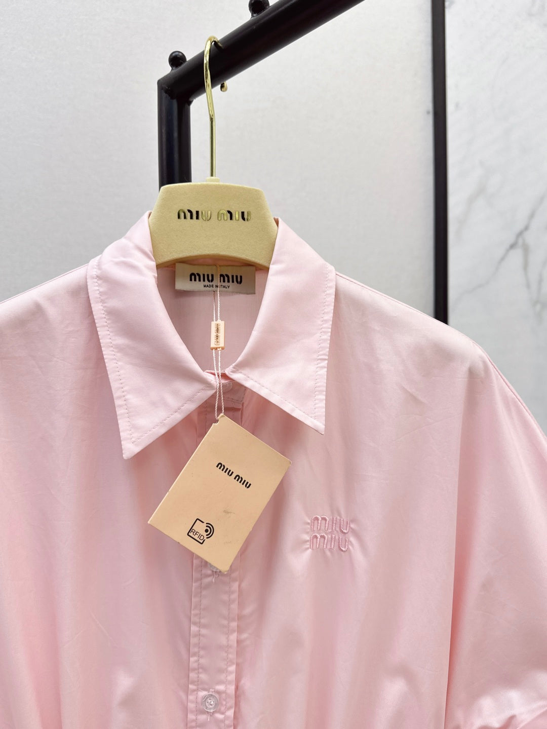 M*u 25ss drawstring shirt dress