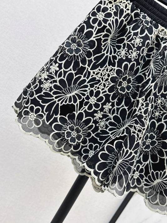 D*r 25ss embroidered shorts