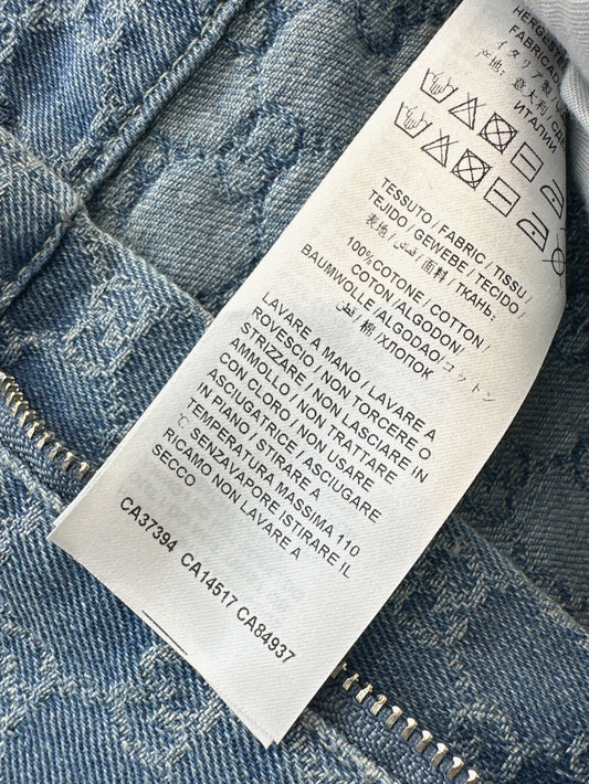 Gu* 25ss GG jacquard denim jumpsuit