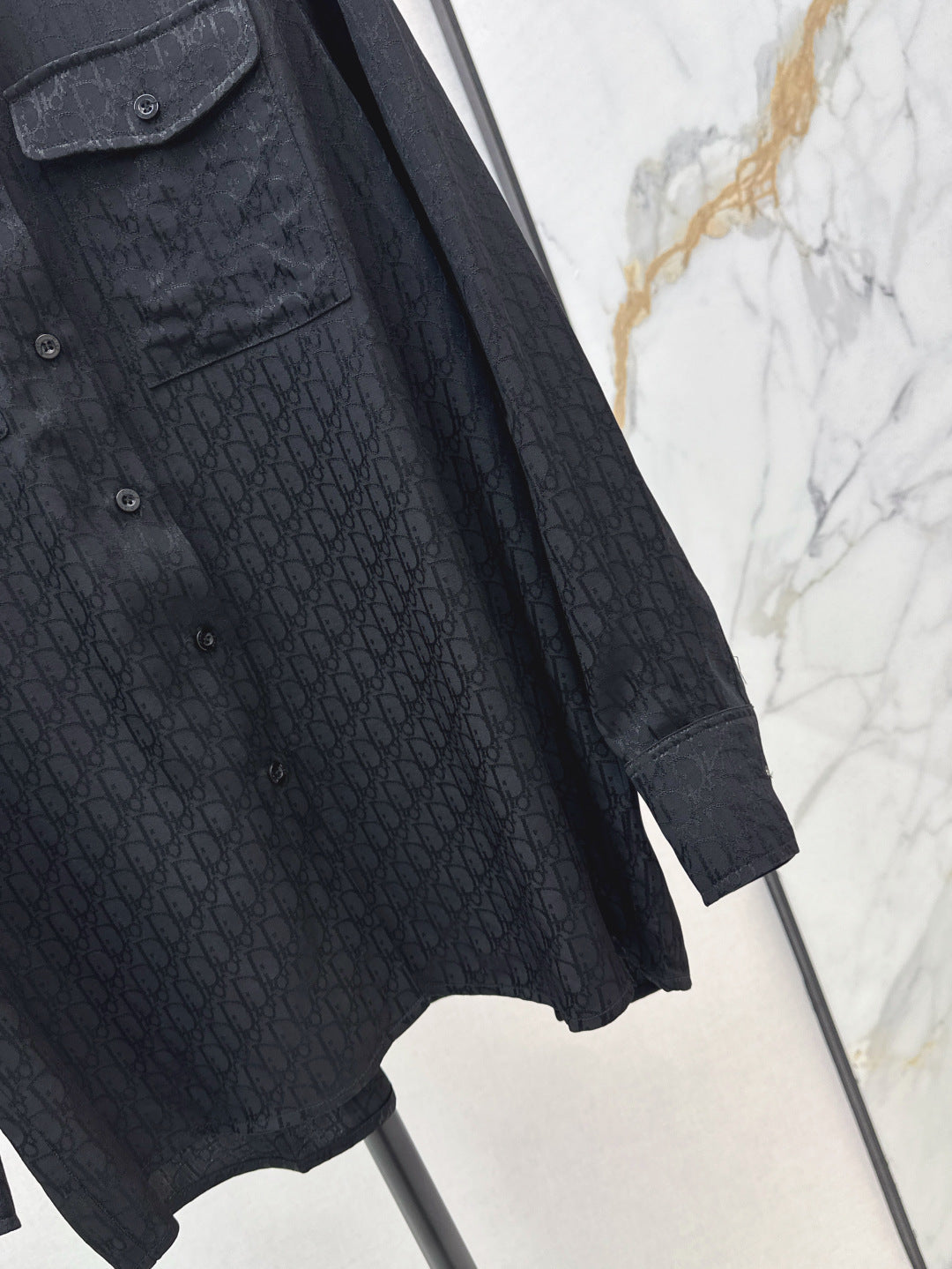 D*r 25ss oblique jacquard shirt