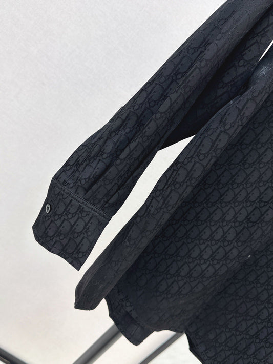 D*r 25ss oblique jacquard shirt