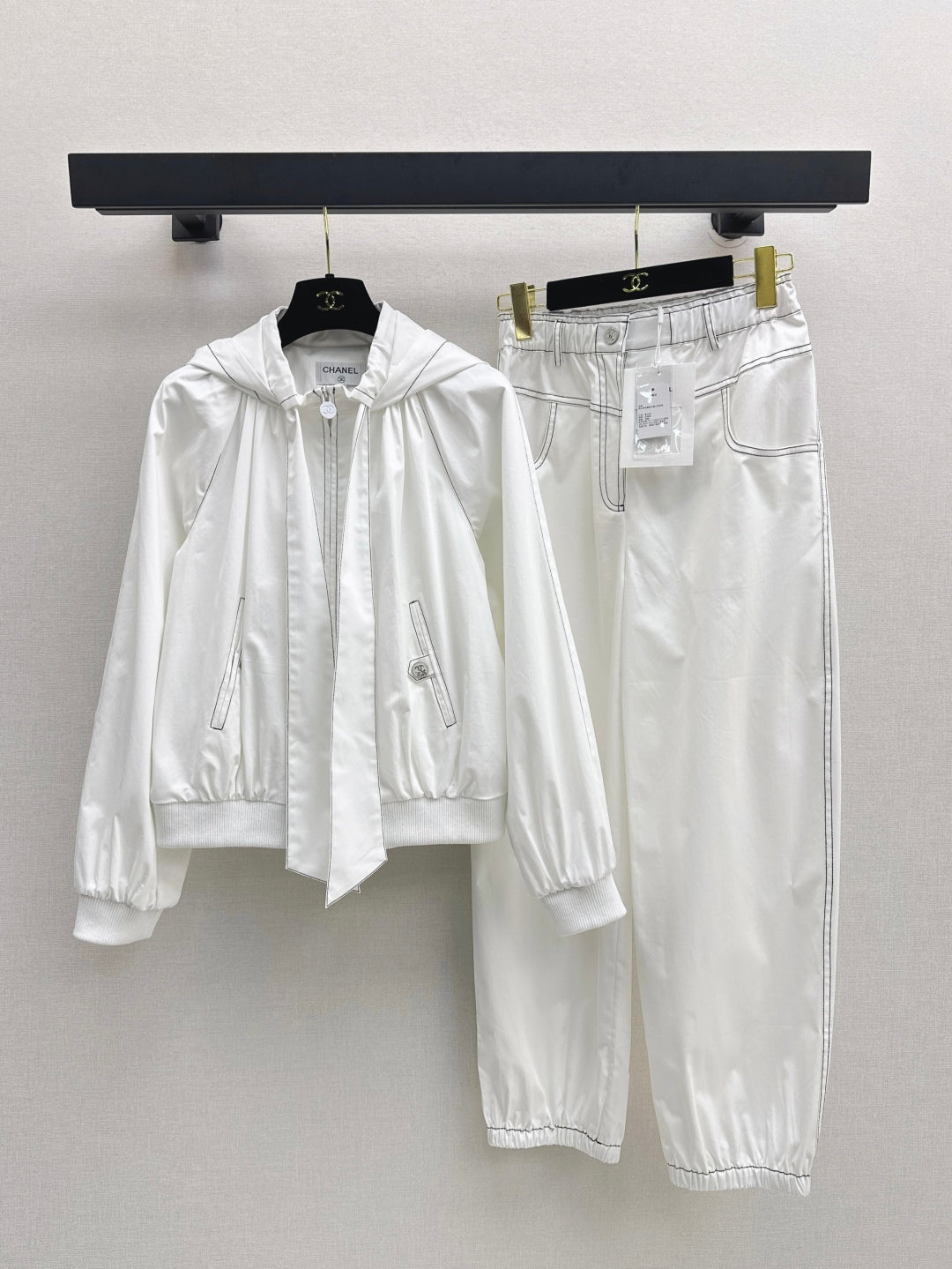 C*nel 25ss ribbon hooded jacket