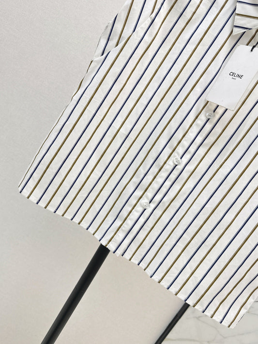Cel* 25ss striped sleeveless shirt