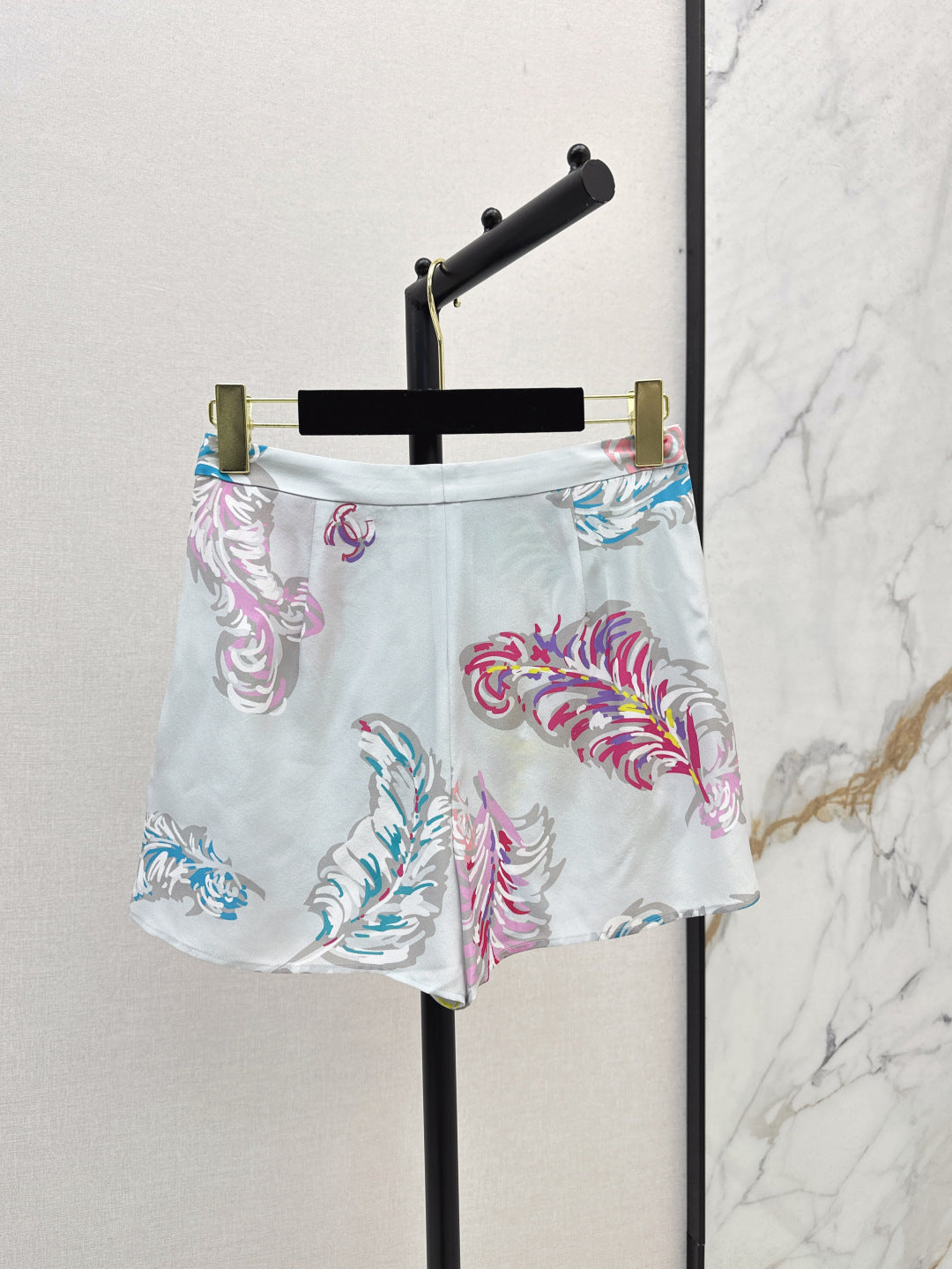 C*nel 25ss printed silk shorts