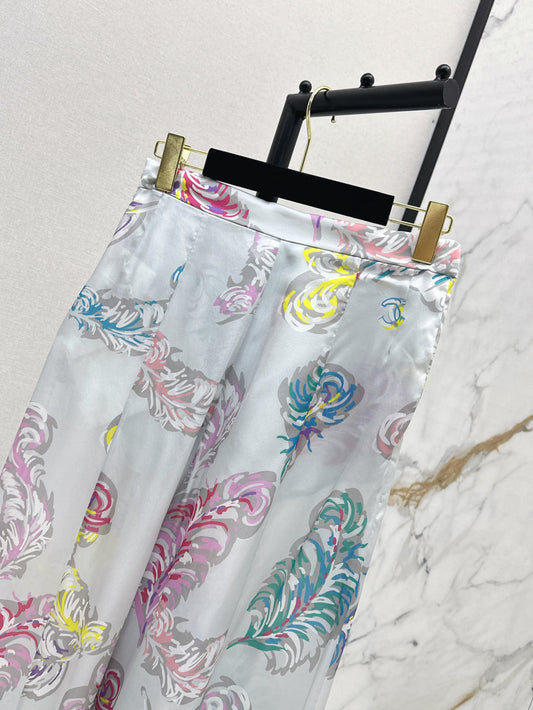C*nel 25ss printed silk pants
