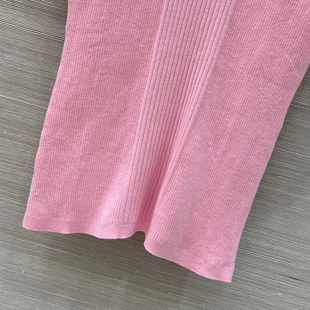 C*nel 25ss knitted short-sleeve top