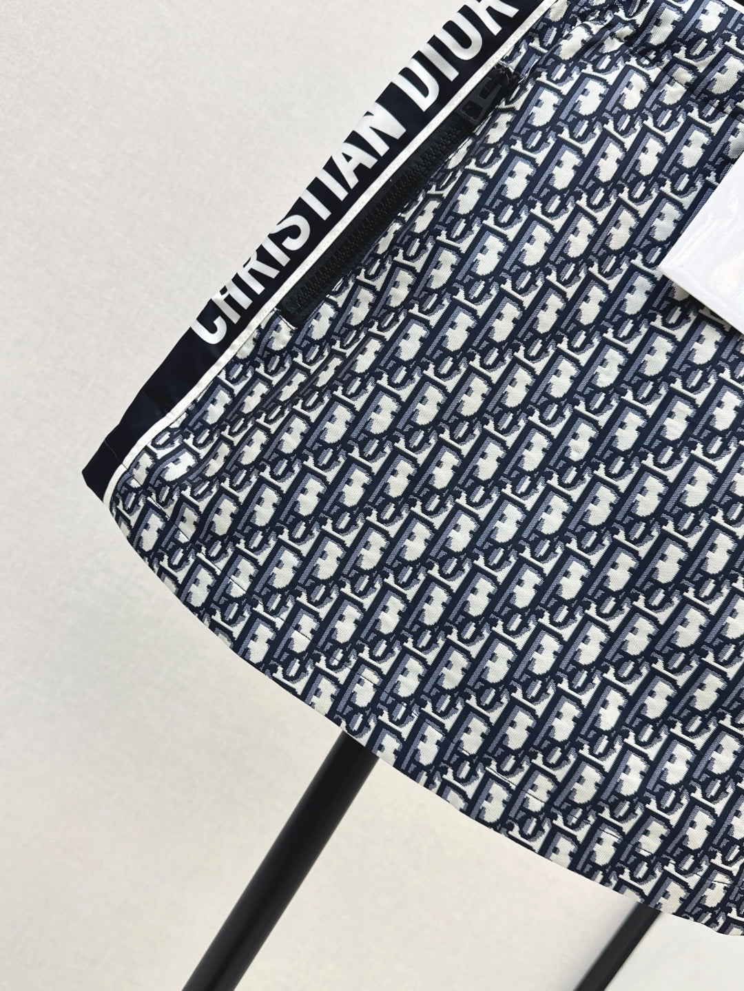 D*r 25ss oblique jacquard miniskirt