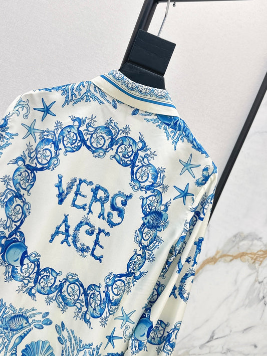 Versa* barocco silk shirt