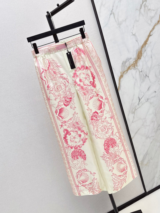 Versa* barocco silk pants