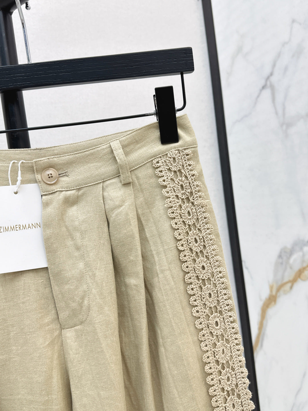 Zim* 25ss embroidered linen pants