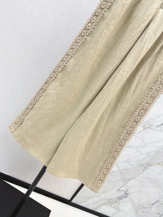 Zim* 25ss embroidered linen pants