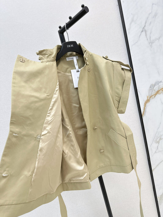 D*r 25ss cropped trench coat