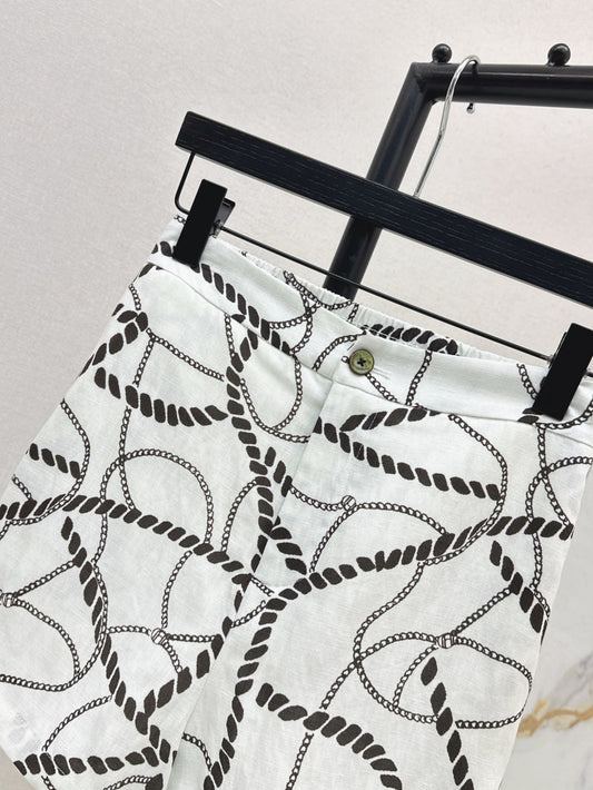 Herm* 25ss chain printed shorts