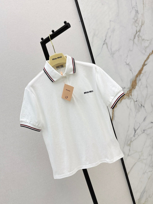 M*u 25ss embroidered polo shirt