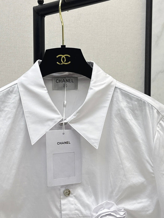 C*nel 25ss 3D flower shirt