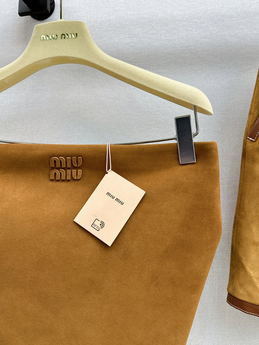 M*u 25ss suede bandana top