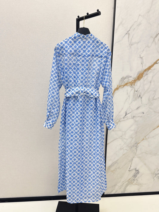 Loui* 25ss 3D monogram shirt dress
