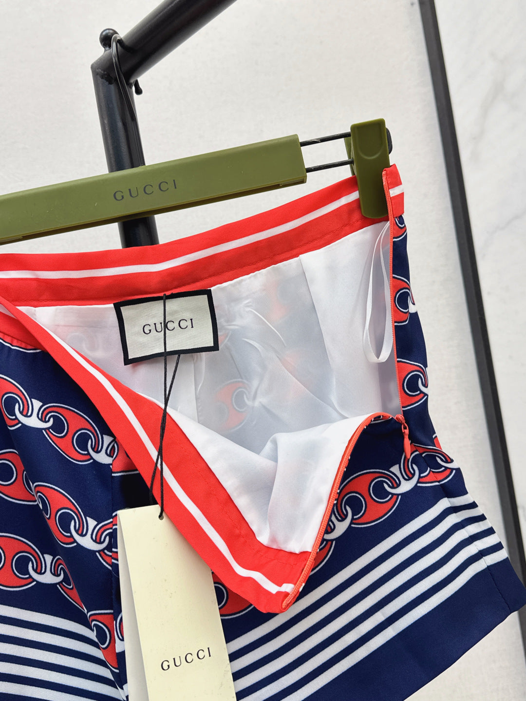 Gu* 25ss chain printed shorts