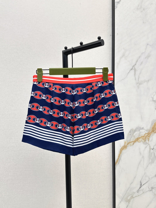 Gu* 25ss chain printed shorts