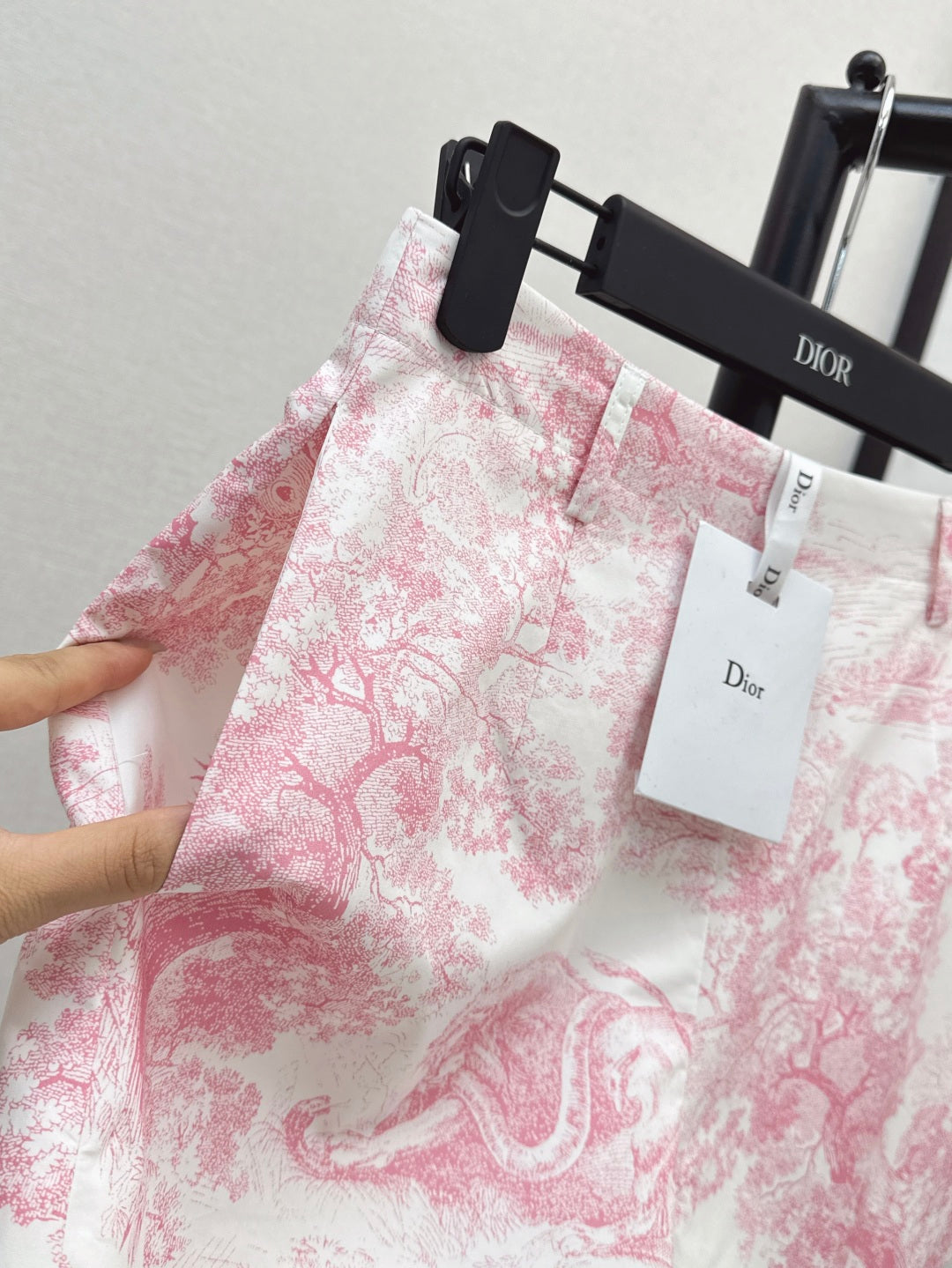 D*r 25ss printed cotton poplin shorts