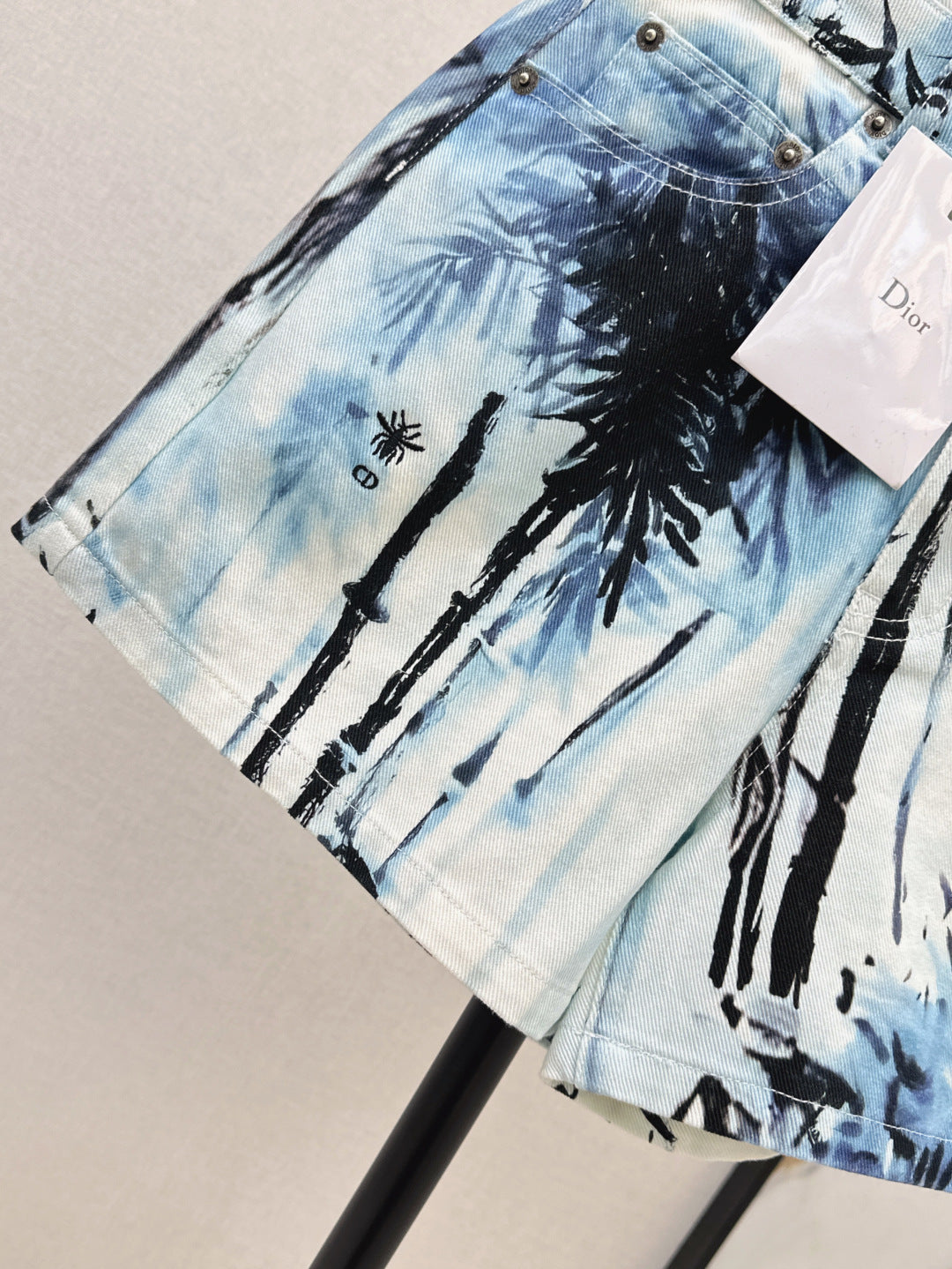 D*r 25ss banbou motif denim shorts