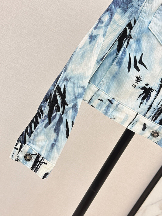 D*r 25ss banbou motif denim jacket