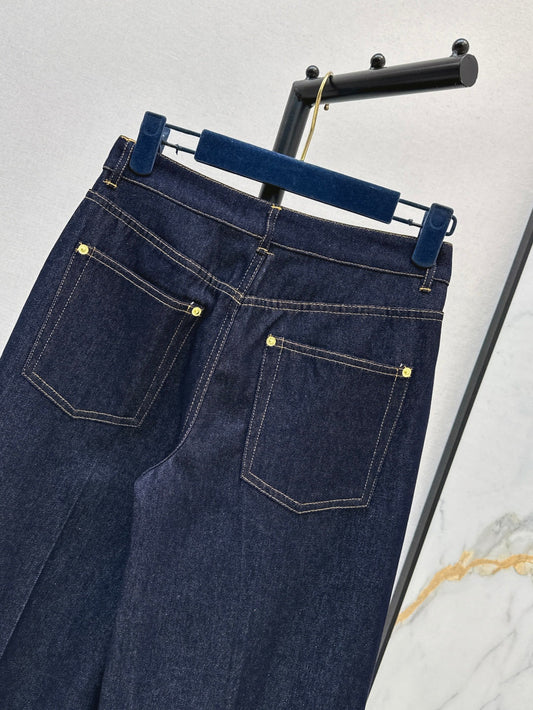 Loui* 25ss cuffed hem flared jeans