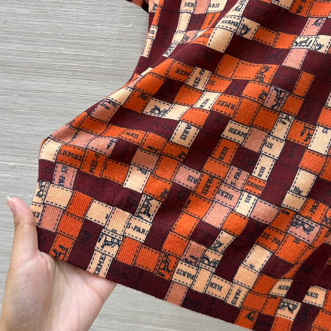 Herm* 25ss printed wool sweater