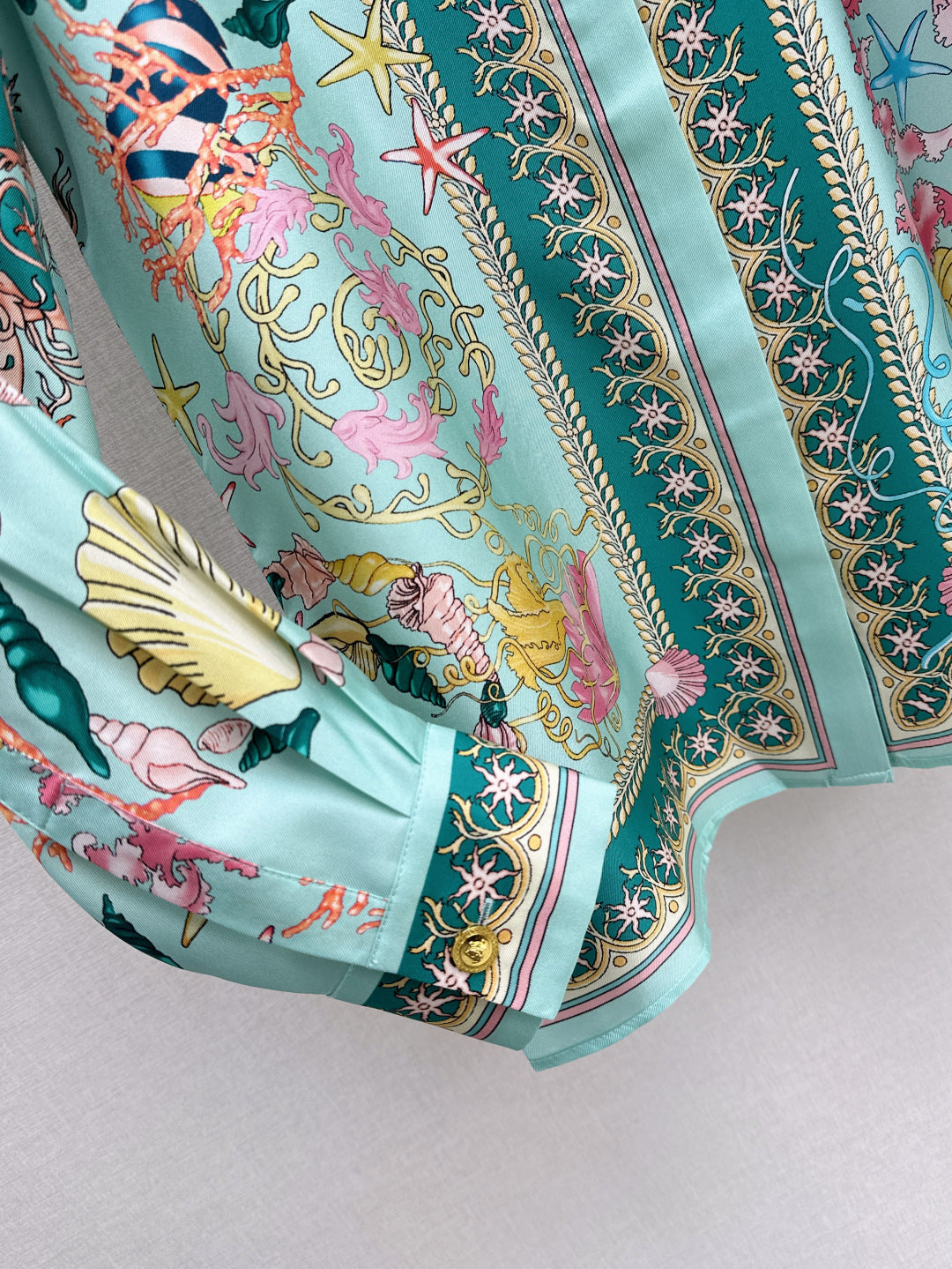 Versa* 25ss barocco silk shirt