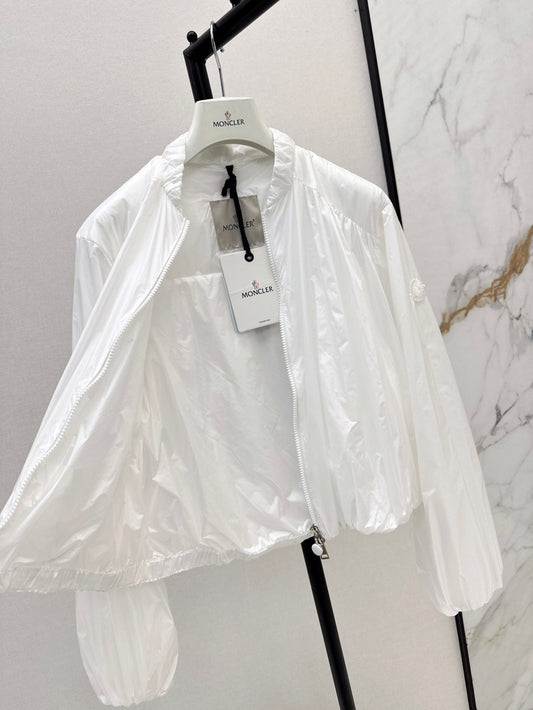 Monc* 25ss pleated details bomber jacket