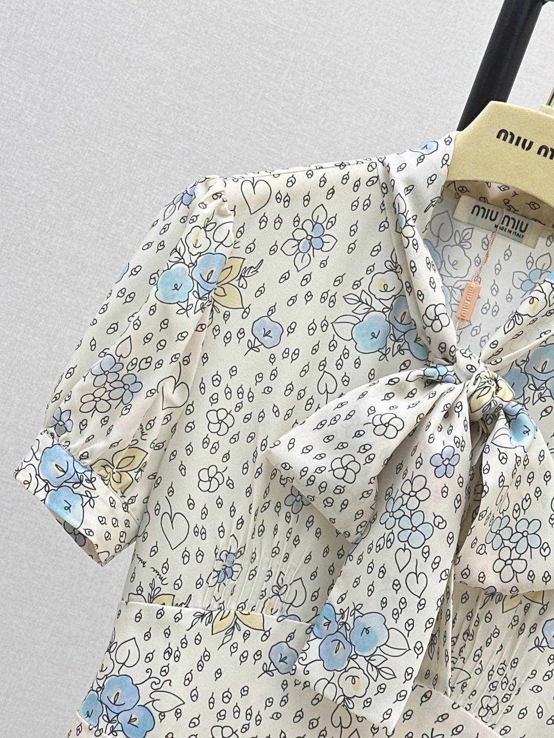 M*u 25ss floral print tied dress