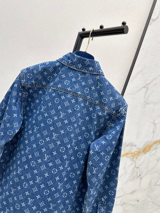 Loui* 25ss monogram denim shirt
