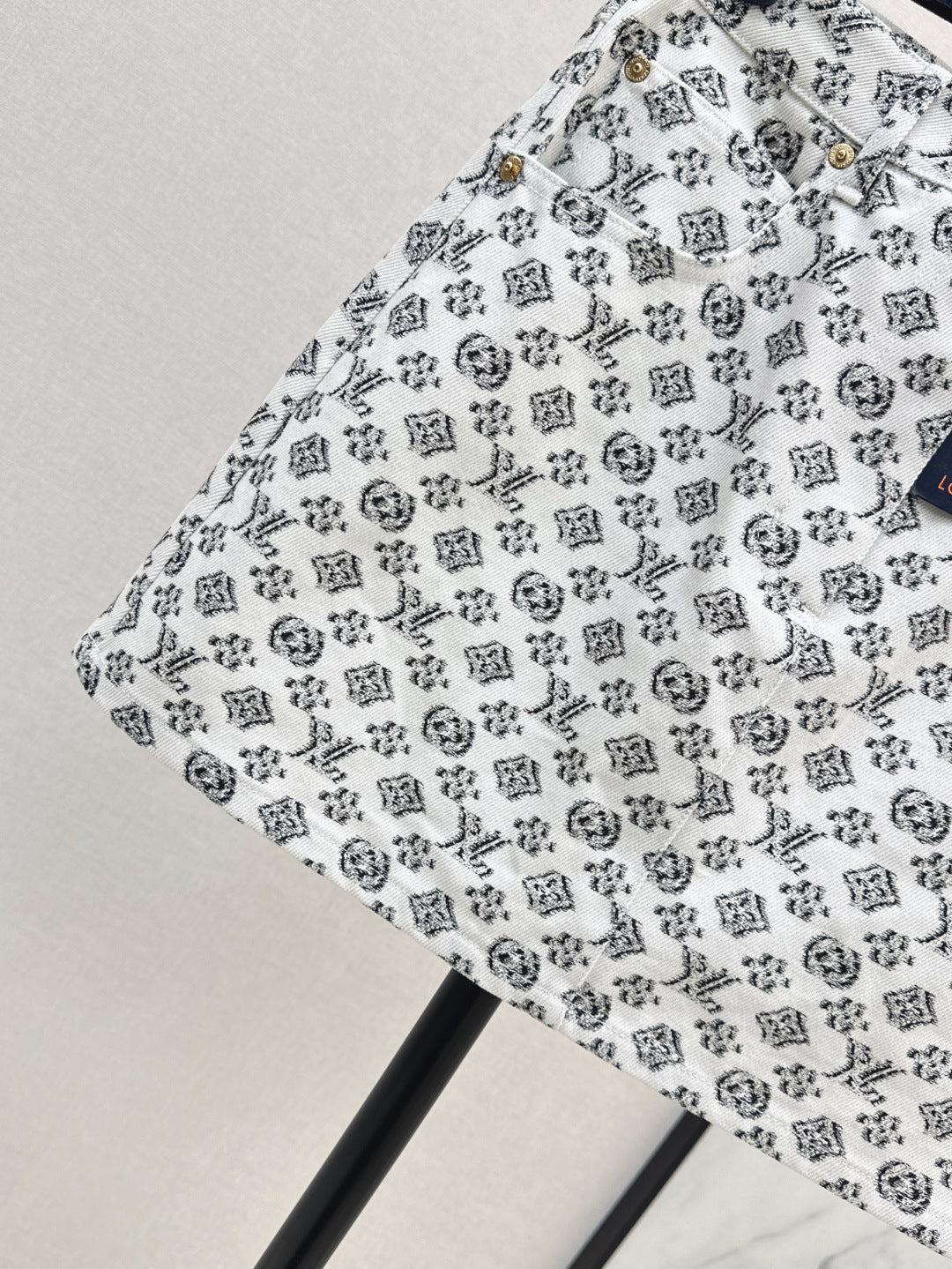 Loui* 25ss monogram fil coupe miniskirt