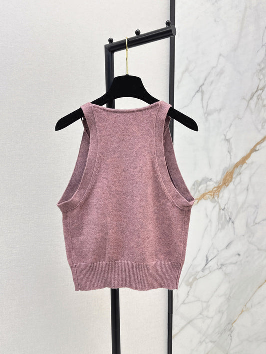 C*nel 25ss sleeveless cardigan