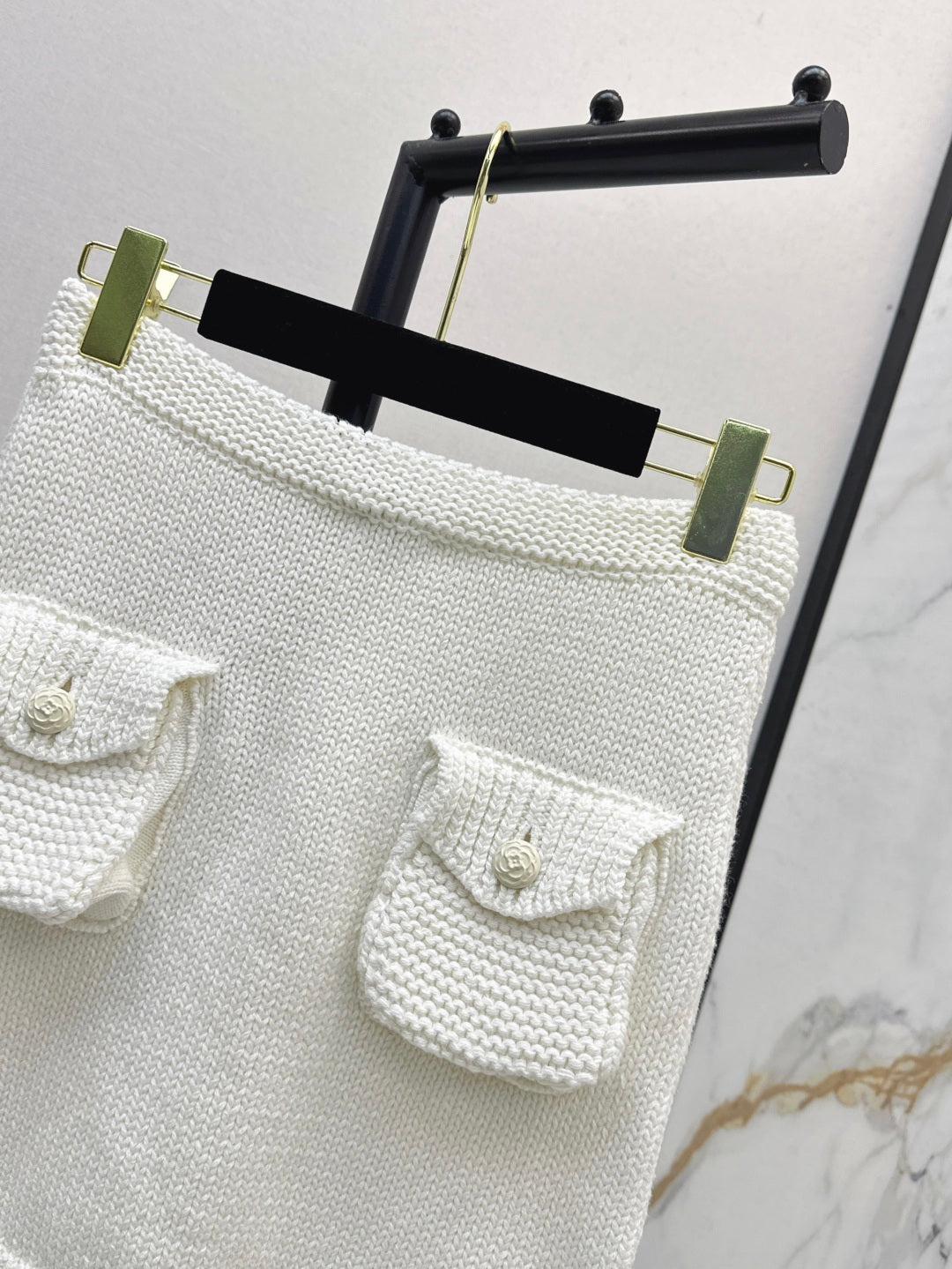 C*nel 25ss knitted miniskirt