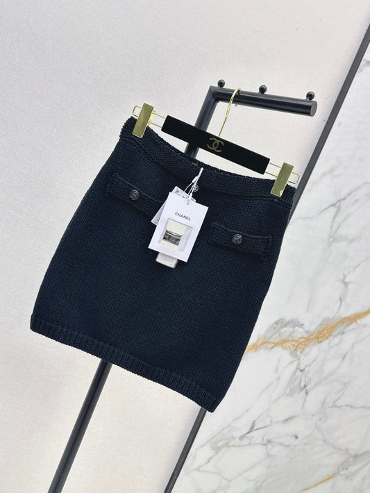 C*nel 25ss knitted miniskirt
