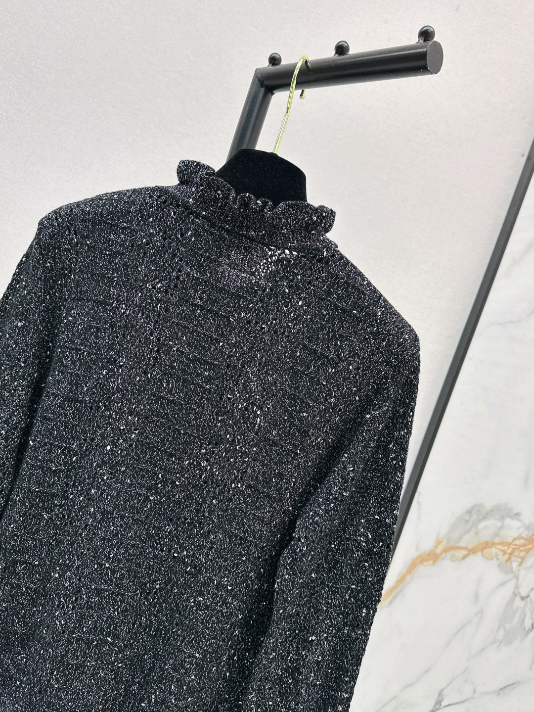 C*nel 25ss hollow macrame cardigan