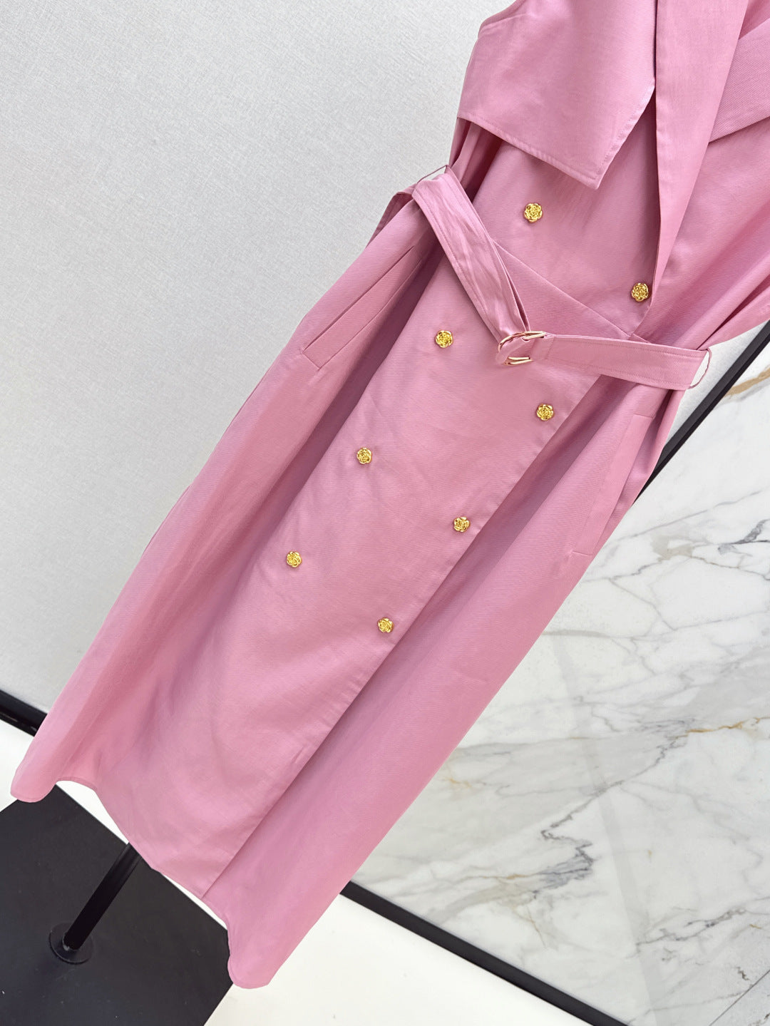 MaxM* 25ss sleeveless trench coat dress