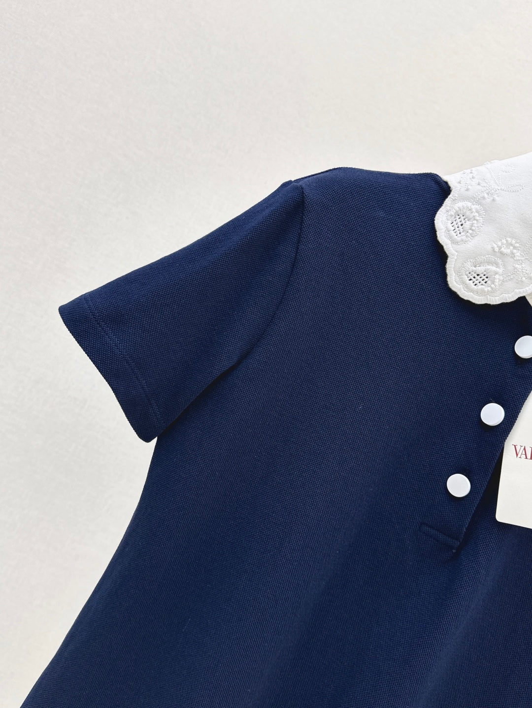 Valen* 25ss embroidered polo dress