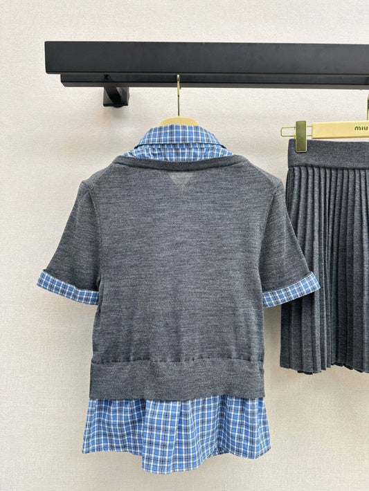 M*u 25ss knit matching set