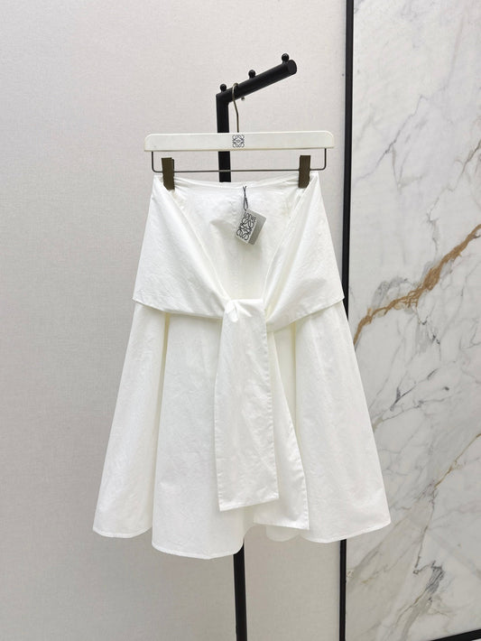 Loe* 25ss cotton ballon shirt and wrap skirt set