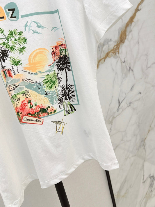 D*r 24ss print souvenir t-shirt