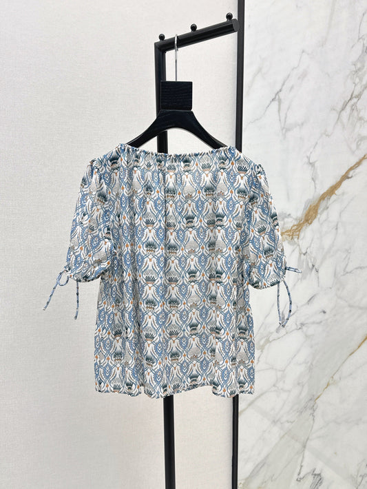 Lor*P 25ss thistle floral top