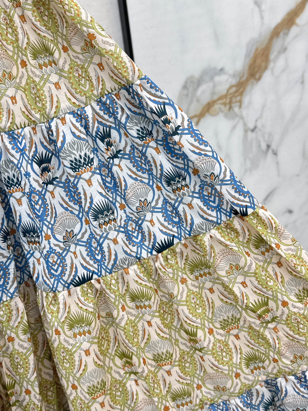 Lor*P 25ss thistle floral flared skirt