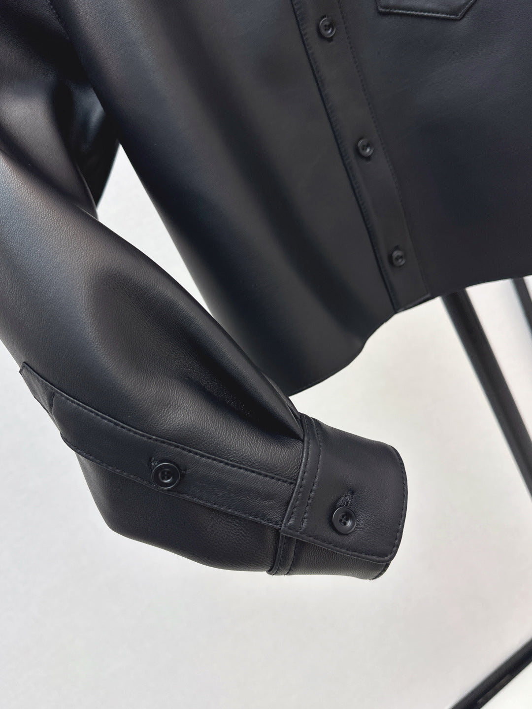 M*u 25ss nappa leather shirt