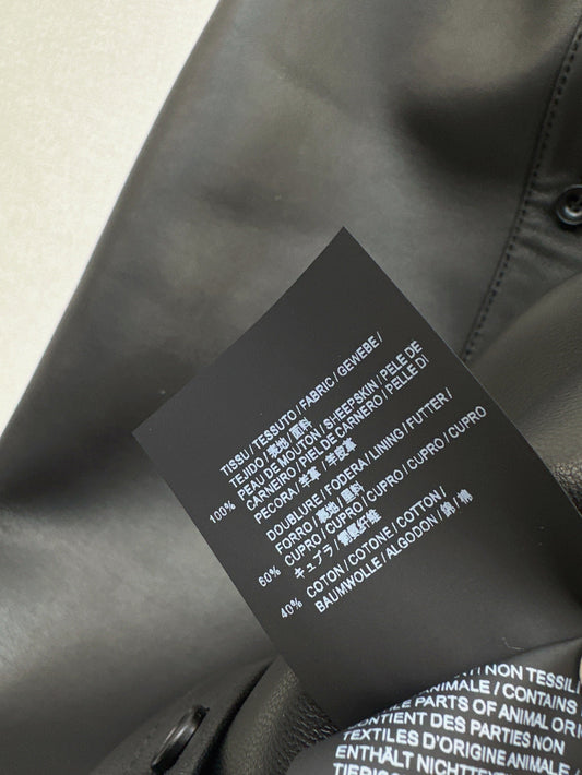 M*u 25ss nappa leather shirt