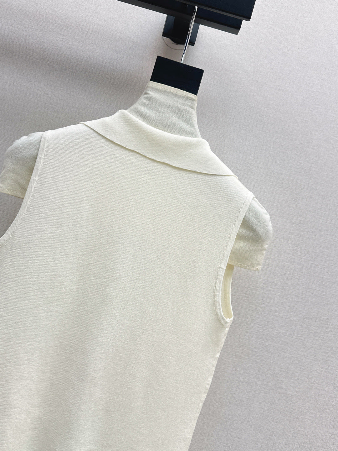 MaxM* 25ss jersey sleeveless polo shirt